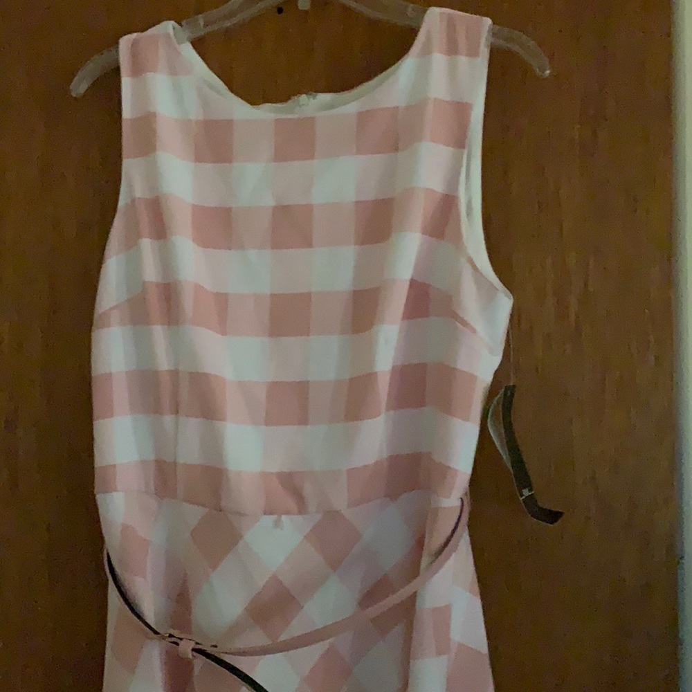 Beautiful Pink Gingham Dress SZ 12 NWT